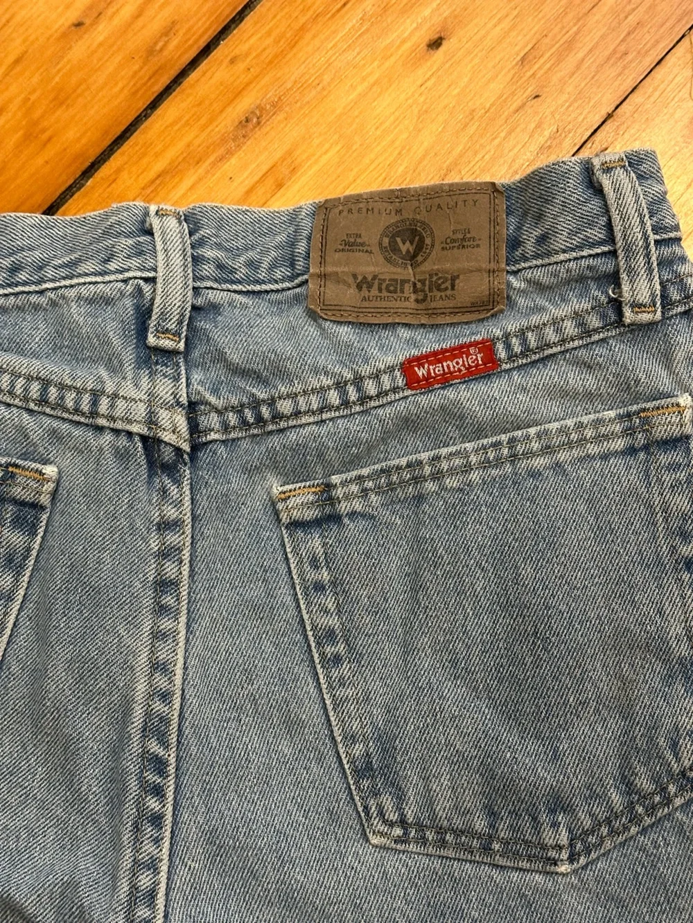 Wrangler cutoff denim shorts